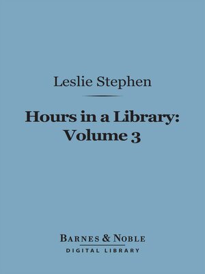 cover image of Hours in a Library, Volume 3 (Barnes & Noble Digital Library)